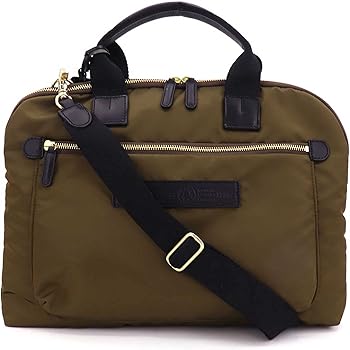 Amazon.co.jp: フェリージ ブリーフケース ナイロン バケッタレザー